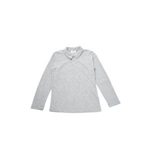Trendyol Gray Basic Boy Knitted Polo Neck T-shirt