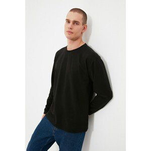 Trendyol Black Men's Oversize Fit Thick T-shirt T-Shirt