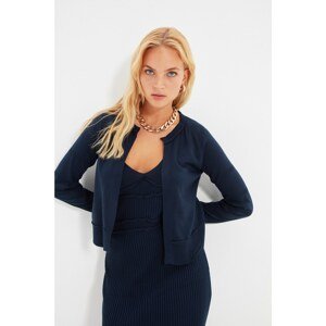 Trendyol Navy Blue Knitted Detailed Knitwear Dress