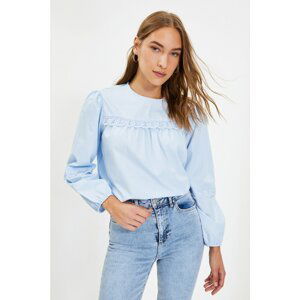 Trendyol Light Blue Embroidered Blouse