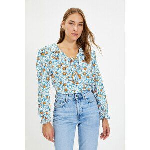 Trendyol Multicolored Tie Detailed Blouse