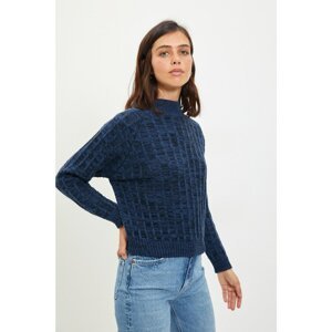 Trendyol Indigo High Collar Knitwear Sweater