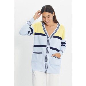 Trendyol Yellow Oversize Knitwear Cardigan