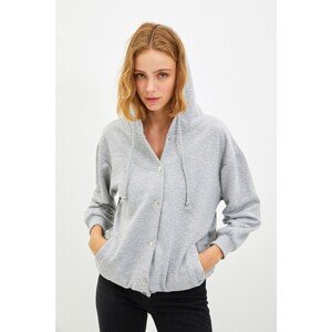Trendyol Gray Knitted Sweatshirt