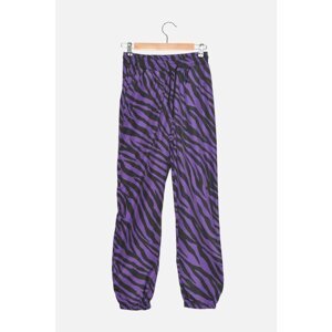 Trendyol Purple Printed Sports Trousers