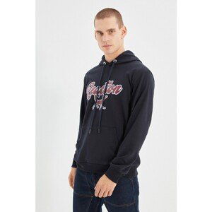 Trendyol Navy Men Regular Fit Hoodie Sweatshirt