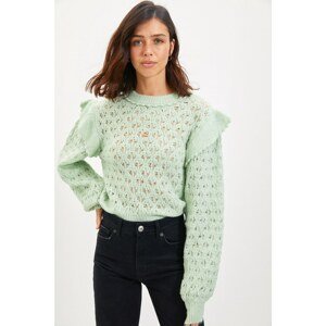 Trendyol Mint Flywheel Knitwear Sweater