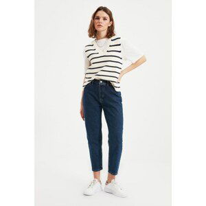 Trendyol Blue Petite High Waist Mom Jeans