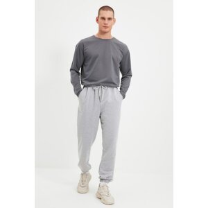 Trendyol Gray Men's Basic Oversize Fit Sweatpants Sweatpants