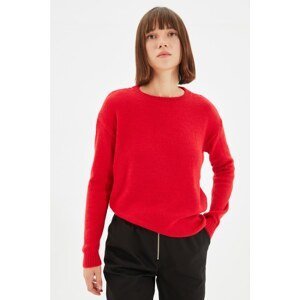 Trendyol Red Crew Neck Knitwear Sweater