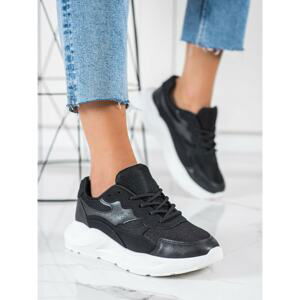 SHELOVET CASUAL BLACK SNEAKERS