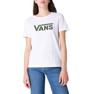 Vans T-shirt Wm Center Ss Ew White - Women's