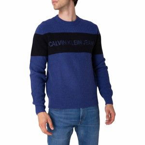 Calvin Klein Sweater Eo/ Chst Stripe Cn S, Cg7 - Men's