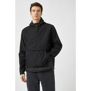 Koton Men's Black Raincoat & Windbreaker