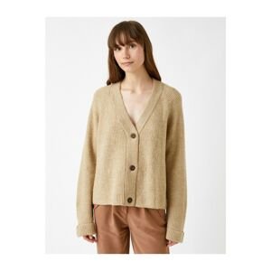 Koton Knitted Crop Cardigan Buttoned