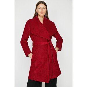 Koton Women's Claret Red Coat