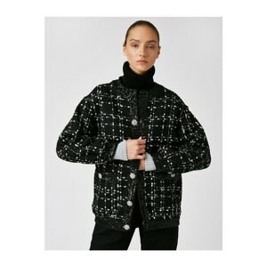 Koton Winter Jacket - Black - Shacket