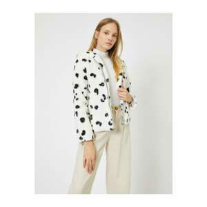 Koton Women's White Patterned Coat