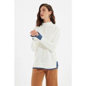 Trendyol Ecru Slit Detailed Knitwear Sweater
