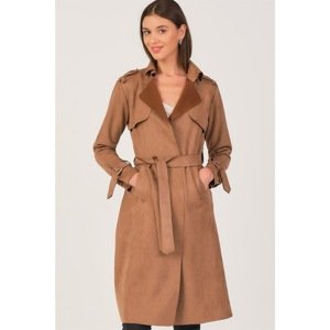 Z6702 DEWBERRY WOMEN'S SUEDE TRENCH COAT-VIZON