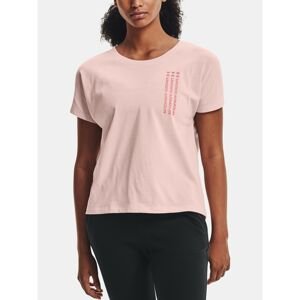 Under Armour T-shirt Live Repeat WM Graphic Tee-PNK - Women's