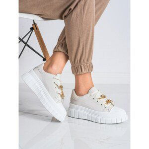 SHELOVET SNEAKERS WITH FASHION CHAIN