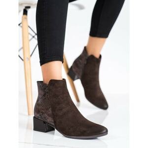 ANKLE BOOTS WITH INSERT SNAKE PRINT VINCEZA