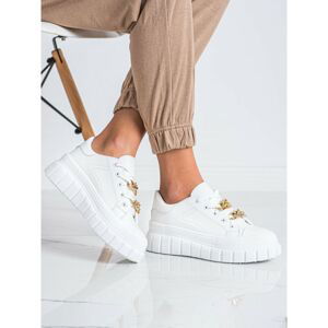 SHELOVET SNEAKERS WITH FASHION CHAIN