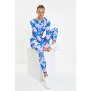 Trendyol Blue Knitted Sports Leggings