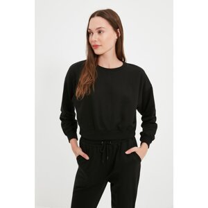 Trendyol Black Tall Knitted Sweatshirt