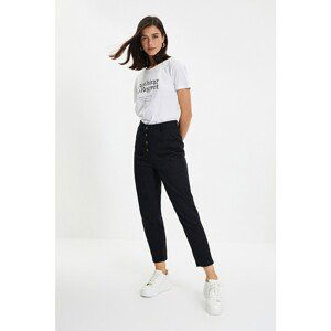 Trendyol Black Front Buttoned Trousers