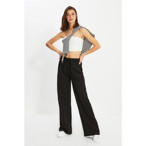 Trendyol Black Wide Leg Knitted Trousers