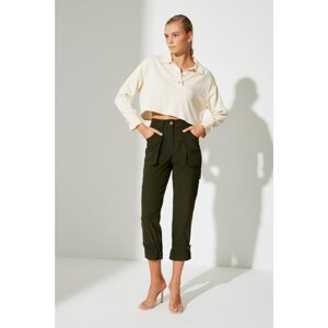 Trendyol Khaki Pocket Detailed Trousers