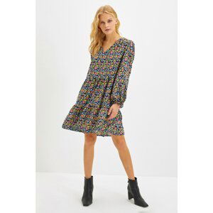 Trendyol Multicolored Patterned V-Neck Dress