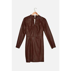 Trendyol Burgundy Back Detailed Dress