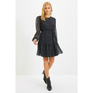 Trendyol Dress - Black - Ruffle both