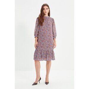 Trendyol Multicolored Stand Collar Dress