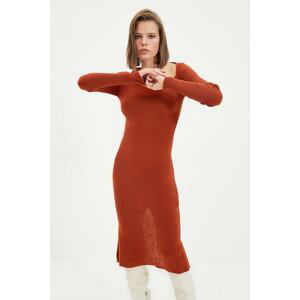 Trendyol Tile Slit Detailed Knitwear Dress