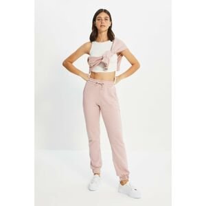 Trendyol Dried Rose Basic Jogger Raised Knitted Sweatpants