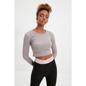 Trendyol Purple Seamless Crop Sport Blouse