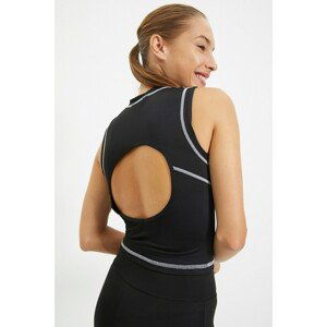 Trendyol Black Bedstead Stitched Backless Sports Blouse