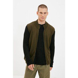 Trendyol Khaki Men Regular Fit Zippered Vest