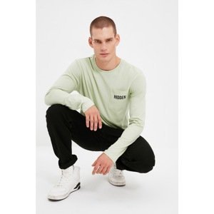 Trendyol Mint Men's 100% Organic Cotton Regular Fit T-Shirt