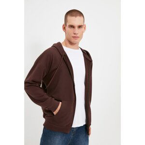 Trendyol Brown Men's Oversize Fit Sweatshirt