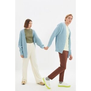 Trendyol Light Blue Unisex Oversize Fit Cardigan