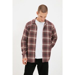 Trendyol Shirt - Burgundy - Regular fit