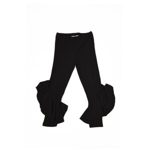 Trendyol Black Frilled Girls Knitted Leggings