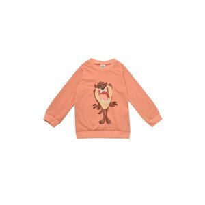 Trendyol Dried Rose Tasmanian Devil Licensed Girls' Knitted Thick Sweatshirt