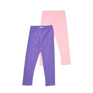 Trendyol Purple-Pink 2-Pack Girls Knitted Leggings