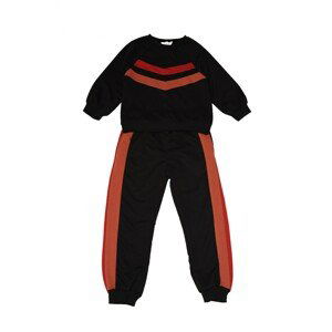 Trendyol Black Color Block Boy Knitted Slim Bottom-Top Suit